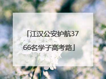 江汉公安护航3766名学子高考路
