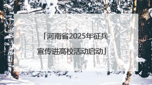 河南省2025年征兵宣传进高校活动启动