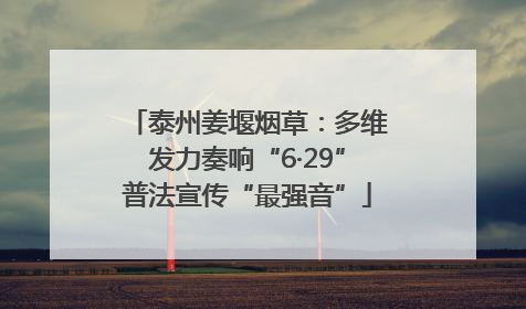 泰州姜堰烟草：多维发力奏响“6·29”普法宣传“最强音”