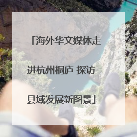 海外华文媒体走进杭州桐庐 探访县域发展新图景