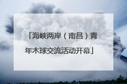 海峡两岸（南昌）青年木球交流活动开幕