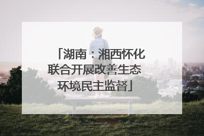 湖南：湘西怀化联合开展改善生态环境民主监督