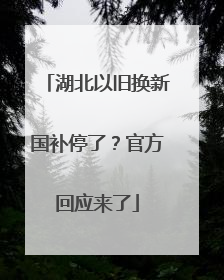 湖北以旧换新国补停了？官方回应来了