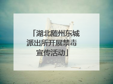 湖北随州东城派出所开展禁毒宣传活动