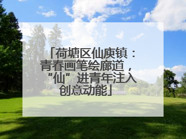 荷塘区仙庾镇：青春画笔绘廊道，“仙”进青年注入创意动能