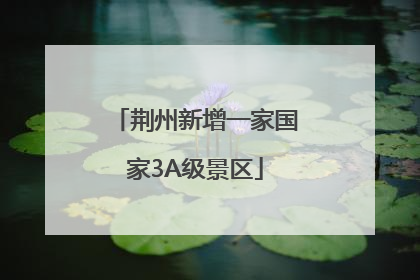 荆州新增一家国家3A级景区