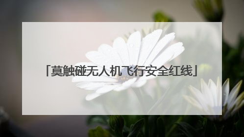 莫触碰无人机飞行安全红线