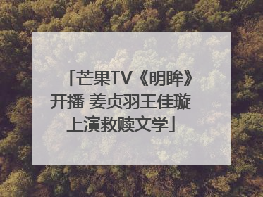 芒果TV《明眸》开播 姜贞羽王佳璇上演救赎文学
