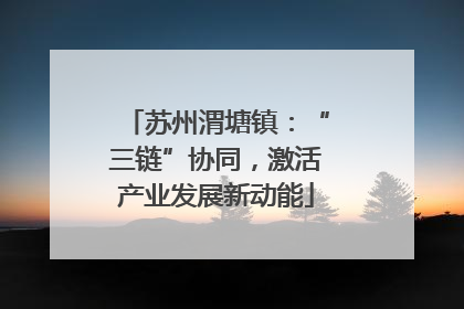 苏州渭塘镇：“三链”协同，激活产业发展新动能