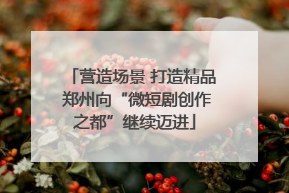 营造场景 打造精品 郑州向“微短剧创作之都”继续迈进