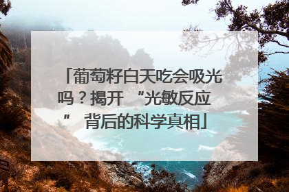 葡萄籽白天吃会吸光吗？揭开 “光敏反应” 背后的科学真相