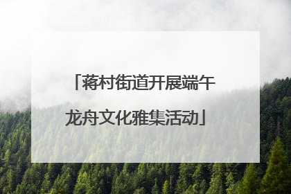 蒋村街道开展端午龙舟文化雅集活动
