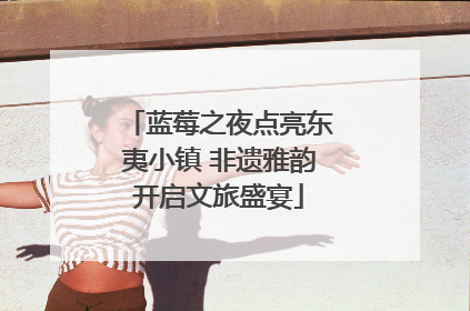 蓝莓之夜点亮东夷小镇 非遗雅韵开启文旅盛宴