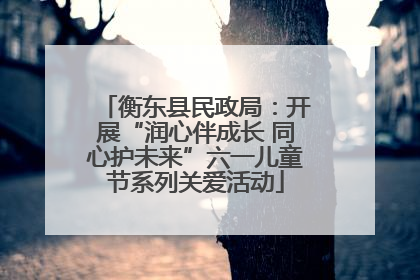 衡东县民政局：开展“润心伴成长 同心护未来”六一儿童节系列关爱活动