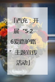 西充：开展“5·26爱路护路”主题宣传活动