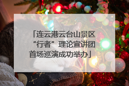 连云港云台山景区“行者”理论宣讲团首场巡演成功举办