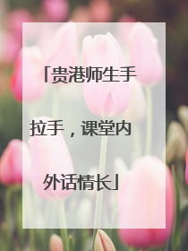 贵港师生手拉手，课堂内外话情长