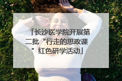 长沙医学院开展第二批“行走的思政课”红色研学活动