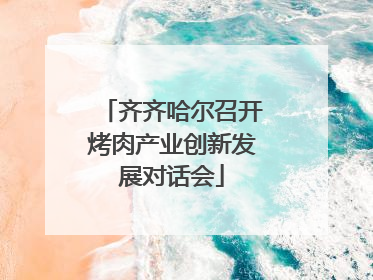 齐齐哈尔召开烤肉产业创新发展对话会