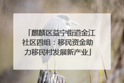 麒麟区益宁街道金江社区四组：移民资金助力移民村发展新产业