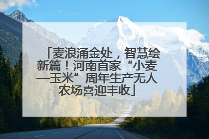 麦浪涌金处，智慧绘新篇！河南首家“小麦—玉米”周年生产无人农场喜迎丰收