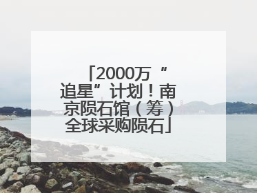 2000万“追星”计划！南京陨石馆（筹）全球采购陨石