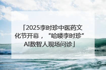 2025李时珍中医药文化节开幕，“哈喽李时珍”AI数智人现场问诊