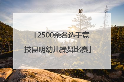 2500余名选手竞技昆明幼儿操舞比赛