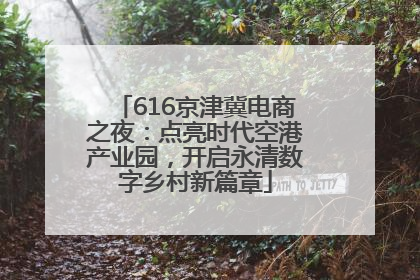 616京津冀电商之夜：点亮时代空港产业园，开启永清数字乡村新篇章