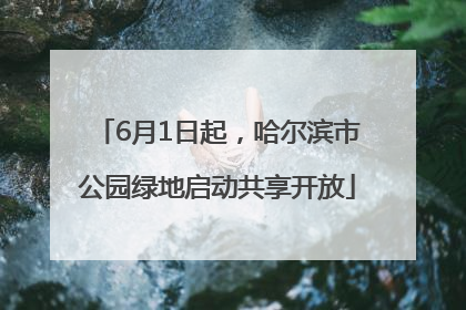 6月1日起，哈尔滨市公园绿地启动共享开放