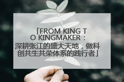 FROM KING TO KINGMAKER：深耕张江的盛大天地，做科创共生共荣体系的践行者