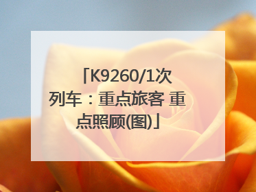 K9260/1次列车：重点旅客 重点照顾(图)